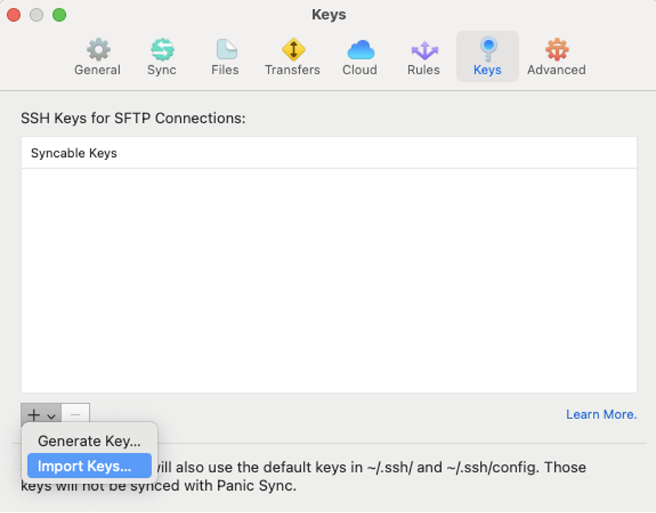 How to Send Data to Daasity SFTP - Keys