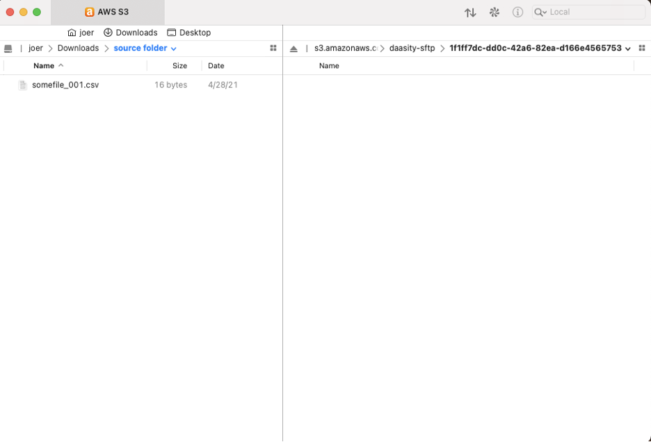 How to Send Data to Daasity SFTP - Transfer