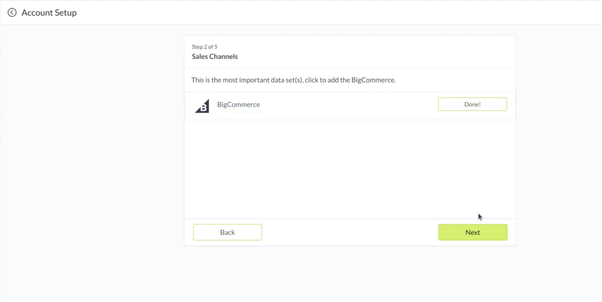 Click Next to Add More Integrations